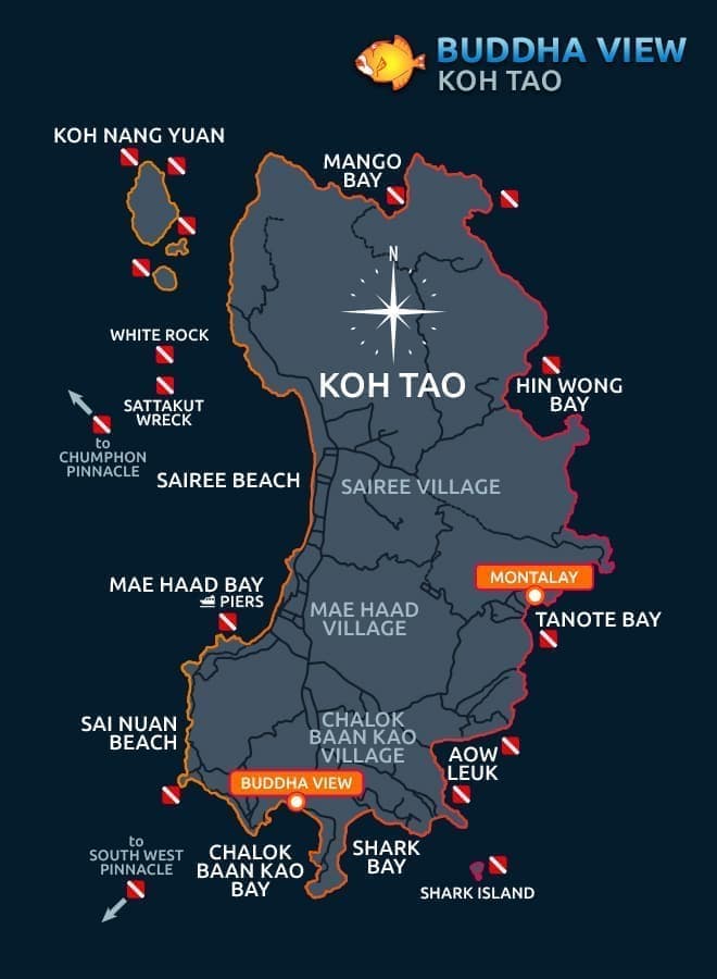 タオ島MAP